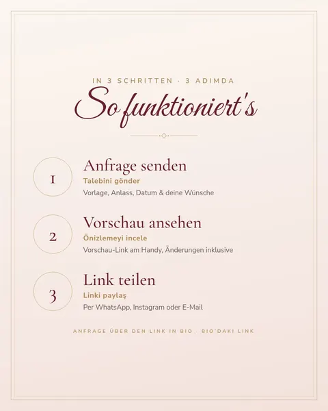 Instagram-Beitrag: So funktioniert es: Anfrage senden, Vorschau ansehen, Link teilen